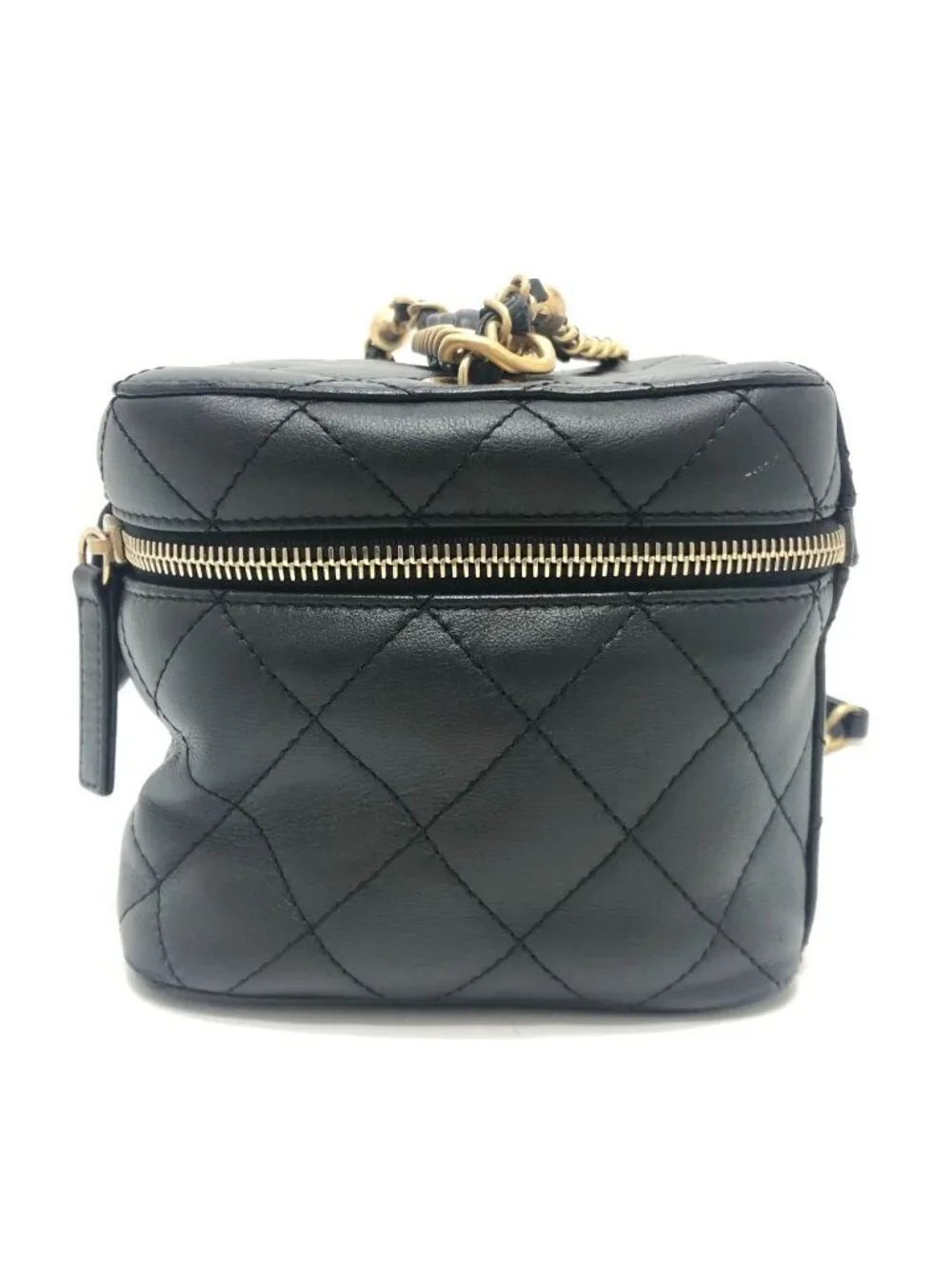 Chanel Shoulder Bag CC Logo Lambskin Black